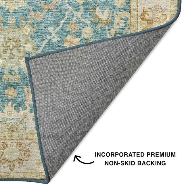 Dalyn™ Rug Company Hatay HY2 Teal 5'x8' Area Rug-2