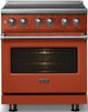 Viking® 5 Series 30" Spiced Cider Pro Style Induction Range with Polished Chrome Trim-4