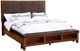New Classic® Home Furnishings Cagney 4-Piece Chestnut King Panel Bedroom Set-2