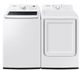 Samsung White Top Load Washer & Electric Dryer Laundry Pair-0