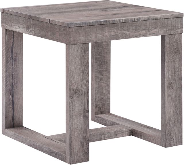 Crown Mark Knott Brown End Table-0