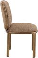 Modus Furniture Mataranka Brushed Gold/Giraffe Upholstered Dining Side Chair-3