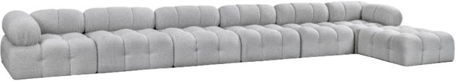 Meridian Furniture Ames 7-Piece Gray Modular Sectional and Ottoman-0