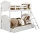 Mazin Furniture Clementine White Twin/Twin Youth Bunk Bed-1