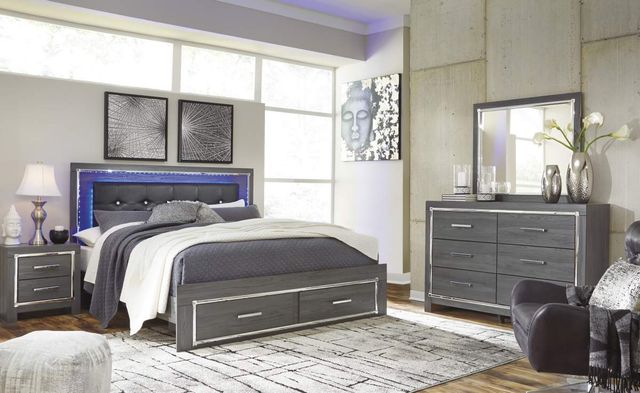 Signature Design by Ashley® Lodanna 2-Piece Gray Queen Panel Bed Set-4