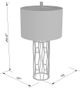 Surya Gavin Silver Table Lamp-1