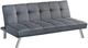 Elements International Smash Sandra Gray Sleeper Sofa-0