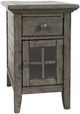 Jofran Inc. Rustic Shores Stone Power Chairside Table-0