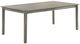 New Classic® Home Furnishings Lennox Gray Dining Table with Silver Base-0