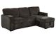 Furniture of America® Ines 2-Piece Dark Gray L-Shaped Pullout Sleeper Sectional and Reversible Chaise-4