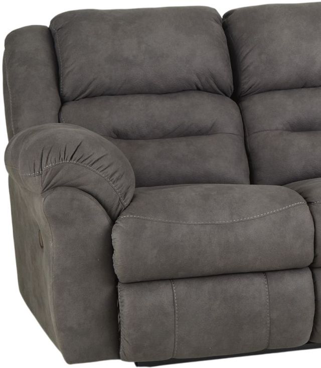 HomeStretch Gambler Dark Shadow Manual Double Reclining Sofa-1