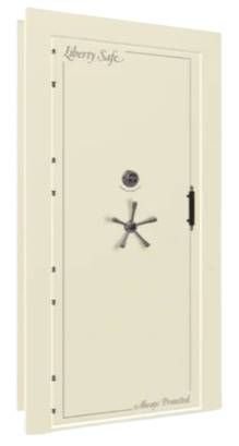 Liberty Safe White Marble Out-Swing Left Hinge Mechanical Vault Door-0