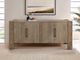 International Furniture Direct Luma Sand Brown Console-1