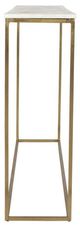Uttermost® Redmond White Marble Top Console Table with Brass Frame-4