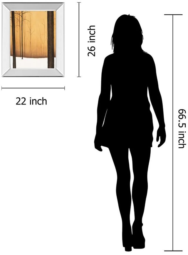 Classy Art Golden Twilight by St. Germain Mirror Framed Wall Art-3