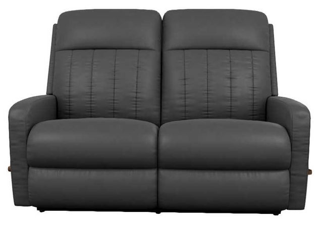 La-Z-Boy® Finley Onyx Leather Manual Wall Reclining Loveseat-1