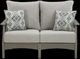 Signature Design by Ashley® Visola Gray Nuvella/Polyethylene Outdoor Loveseat with Cushion-1