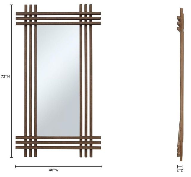 Nest Home Collections Selah Antique Natural Mirror -1