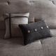 Olliix by Madison Park Boone 7 Piece Grey Queen Faux Suede Comforter Set-4