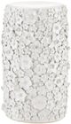 Currey & Company Jessamine White Side Table-0