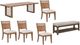 Liberty Furniture Shaker Lakes 6-Piece Harvest Brown/Taupe Optional Double Pedestal Dining Table Set-0