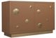 Hooker® Furniture Melange Lottie Dottie Brown Hall Chest with Gold Accents-0