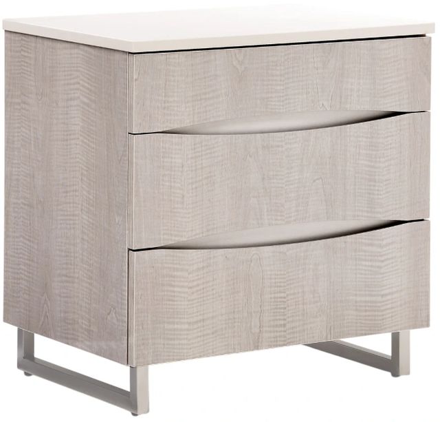 Michael Amini® Marin Greige Nightstand-0