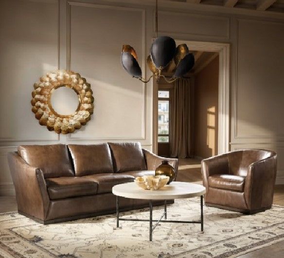 Hooker® Furniture Fairfax Hazelnut Sofa-1