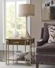 Hammary® Emerit Spice End Table with Champagne Frame-1