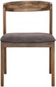 International Furniture Direct Silver Blue/Brown Dining Side Chair-1