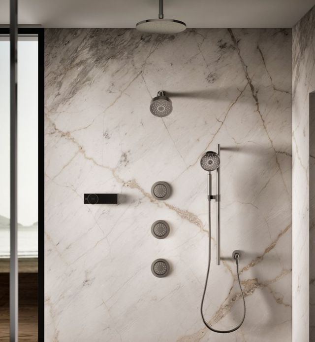 KOHLER® WaterTile® Vibrant Titanium 1.0 GPM 27-Nozzle Single-Function Body Spray-3
