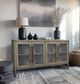 YHD Gemi Brown 4-Door Cabinet-1