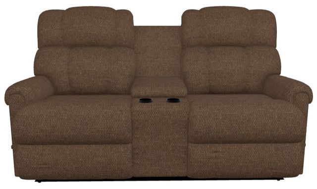 La-Z-Boy® Pinnacle Espresso Manual Wall Reclining Loveseat with Console-1