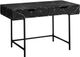Monarch Specialties Inc. Black/Black Marble Computer Desk-0