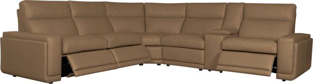 Hooker® Furniture Ready-Made Upholstery Simone 6-Piece Safari Bistro Power Reclining Sectional-1