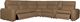 Hooker® Furniture Ready-Made Upholstery Simone 6-Piece Safari Bistro Power Reclining Sectional-1