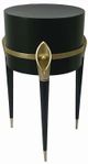 A & B Home Black Round Planter Table-0