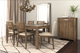 Tomali Cappuccino Rectangular Dining Table with Extension Leaf-1