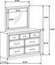 Coaster® Atlas Dark Oak Dresser and Mirror Set-2