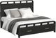 Elements International Ridgemont Black King Panel Storage Bed-0