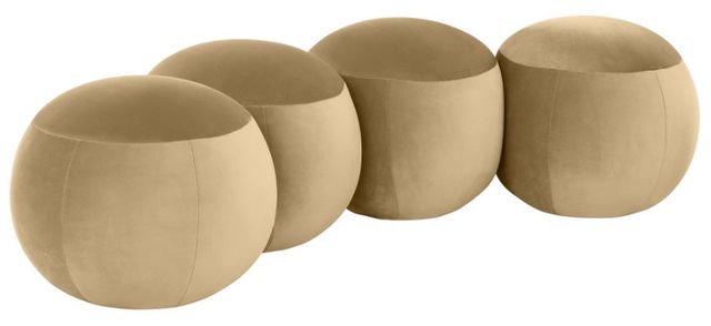 Meridian Furniture Apollo Camel 65" Velvet Upholstered Bench-0