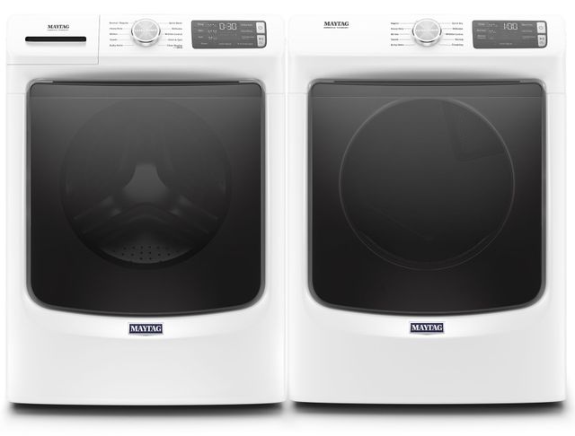 Maytag® White Front Load Laundry Pair | SLV Appliance | Alamosa, CO