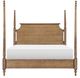 Legacy Classic Vintage Market Barnwood Oak Queen High/Low Poster Bed-2