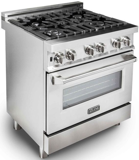 ZLINE 2 Piece Stainless Steel Dual Fuel Kitchen Package-3