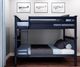 M3 Furniture Blue Twin/Twin Bunk Bed-0