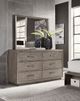 aspenhome® Platinum Gray Linen Landscape Mirror-1