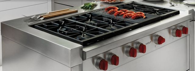 Wolf® 48" Liquid Propane Stainless Steel Rangetop-1