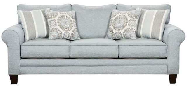 Clearance Fusion Furniture Grande Mist Gray Sofa-1