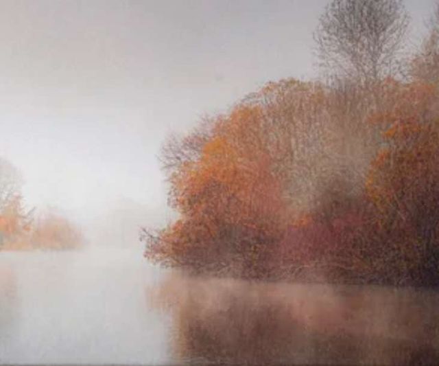 Stylecraft Misty Autumn Pound Brown/Off-White/Orange Wall Art -2