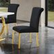 Furniture of America® Holstebro 2-Piece Gold/Black Side Chair-0